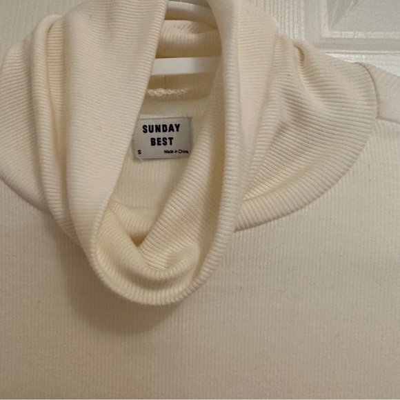 COPY - Aritzia sunday best freshman crop turtleneck longsleeve tee, size s - Picture 5 of 5